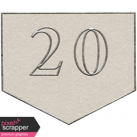 Toolbox Calendar - Arrow Number 20 White
