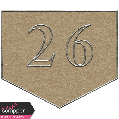 Toolbox Calendar - Arrow Number 26 Brown