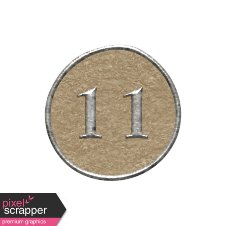 Toolbox Calendar - Dot Number 11 Brown