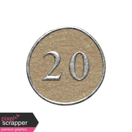 Toolbox Calendar - Dot Number 20 Brown