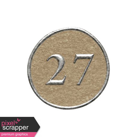 Toolbox Calendar - Dot Number 27 Brown