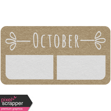 Toolbox Calendar - October Date Tag 01