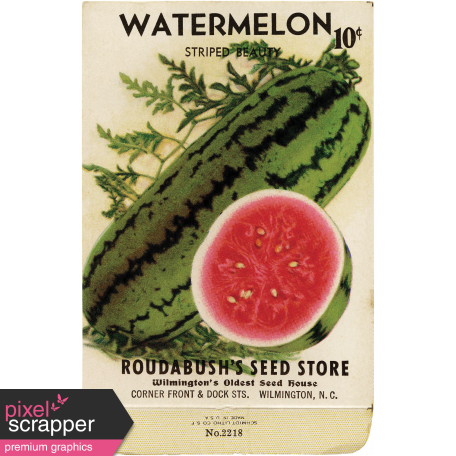 Slice of Summer - Watermelon Seed Packet Front