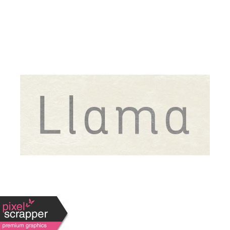 At the Zoo - Llama Word Art