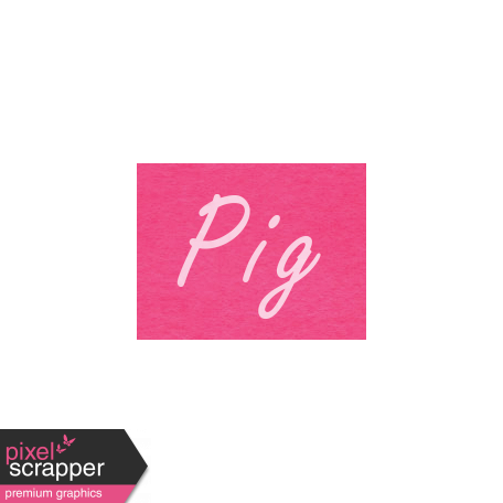 At the Zoo - Pig Word Art