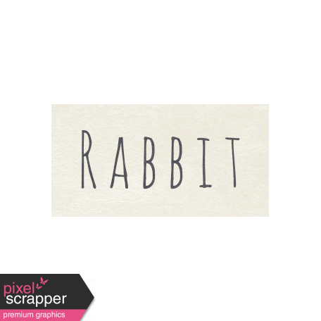 At the Zoo - Rabbit Word Art
