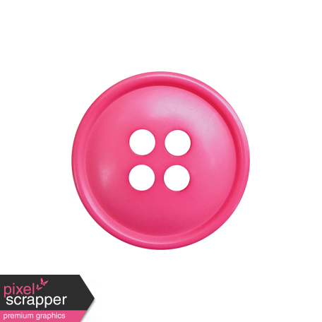 At the Zoo - Dark Pink Button 02