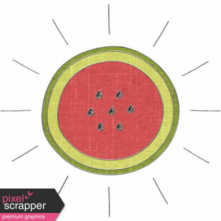 Slice Of Summer - Watermelon Sun Doodle 1 