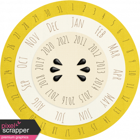 Apple Crisp - Yellow Date Wheel