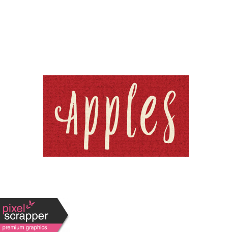 Apple Crisp - Apples Word Art