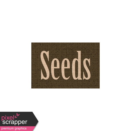 Apple Crisp - Seeds Word Art