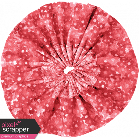 Day of Thanks - Red Fabric Flower