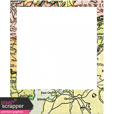 Toolbox Frames - Polaroid Map Frame 27
