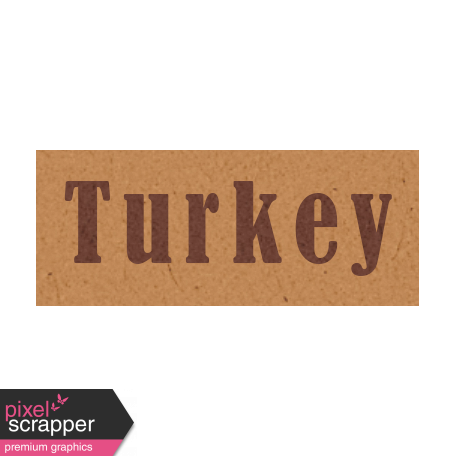 Day of Thanks - Turkey Word Art