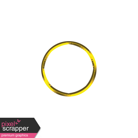 Toolbox Alphabet Bingo Chip Ring - Small Yellow Metal Ring