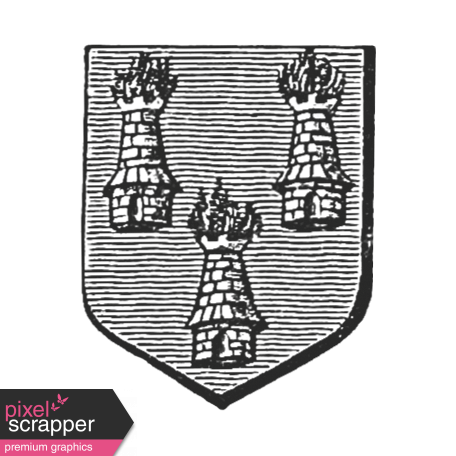 Shield Stamp Template 023