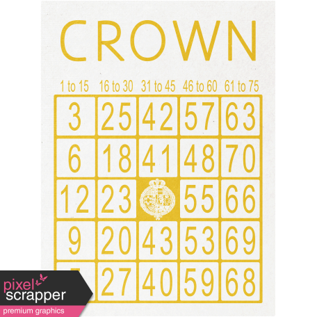All the Princesses - Crown Bingo Card