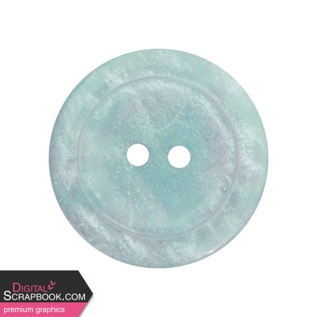 Snow & Snuggles - Teal Button 2
