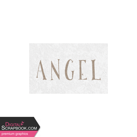 Snow & Snuggles - Angel Word Art