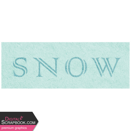 Snow & Snuggles - Snow Word Art