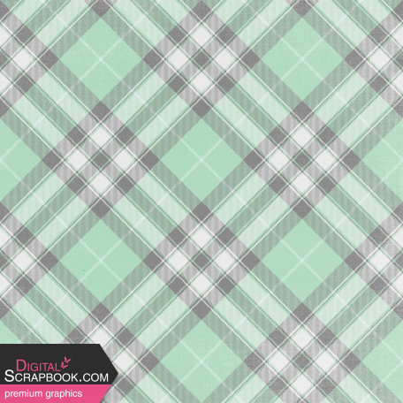 April Showers – Mint Plaid Paper