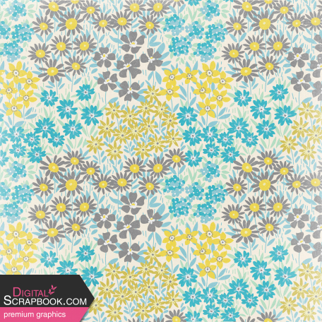 April Showers Mini - Cream Floral Paper