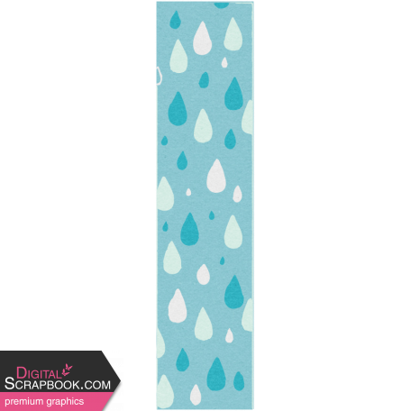 April Showers Mini - Raindrop Washi Tape