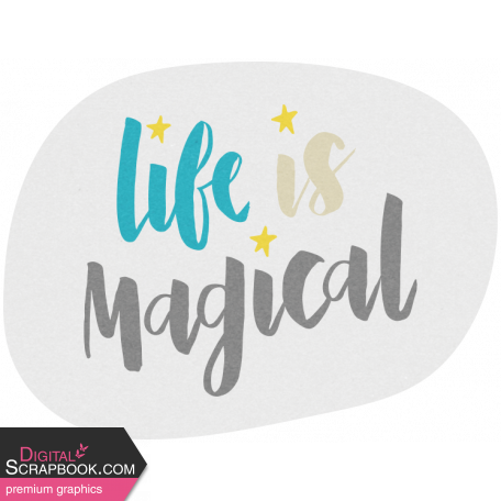 April Showers - Life is Magical Word Art
