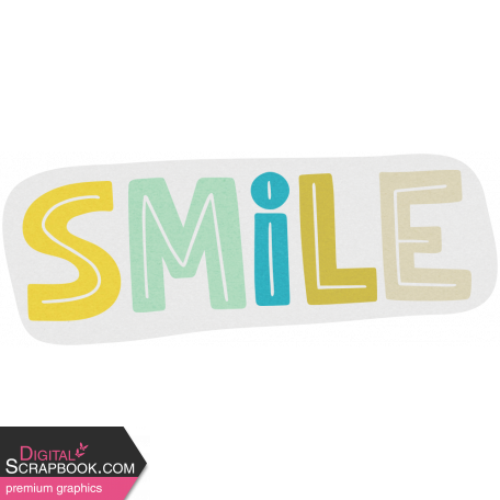 April Showers - Smile Word Sticker