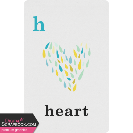 April Showers – Heart Spring Card  