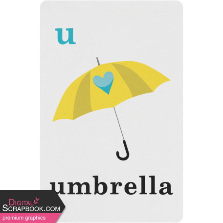 April Showers – Umbrella Spring Card 