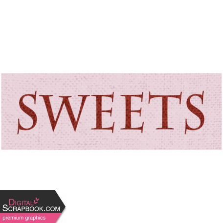 In The Moonlight - Sweets Word Art