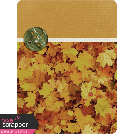 Fall Into Autumn - Leaf Journal Card