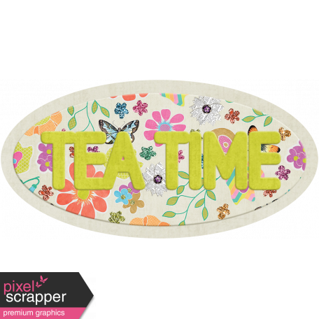 Garden Party Tea Time Word Art