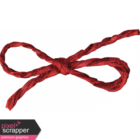 Tiny Red Twine Bow