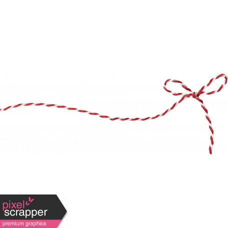 Abstract White Background Tied Up With Red Rope Bakers Twine Bow