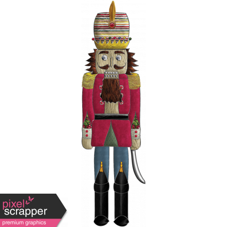 Nutcracker Doodle - Nutcracker graphic by Janet Kemp | DigitalScrapbook