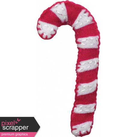 Felt Stuffed Candy Cane