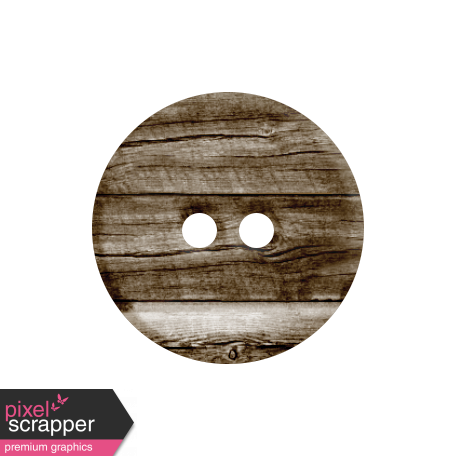 Woodland Winter - Wood Button