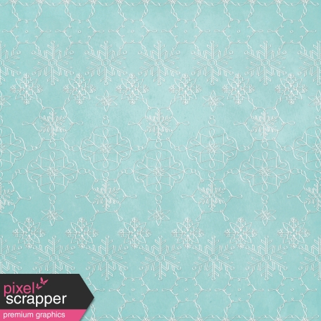 Woodland Winter-Blog Train Mini  - Blue Snowflake Paper