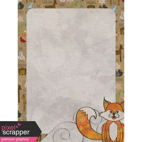 Woodland Winter - Fox Journal Card