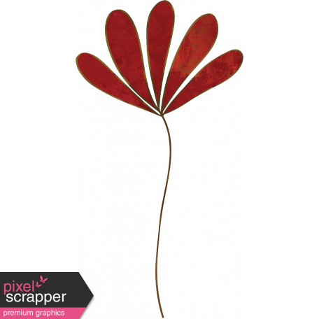 Woodland Winter - Red Flower