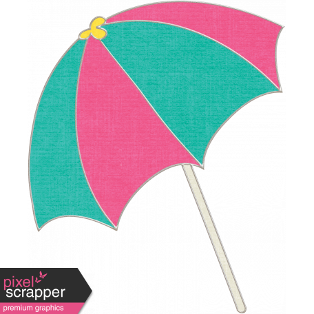 Summer Splash - Pink & Teal Umbrella
