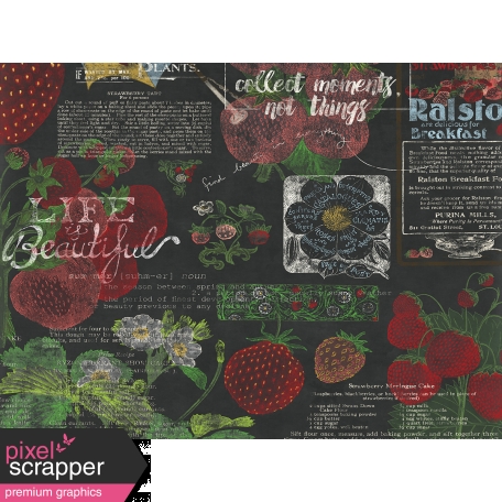 Strawberry Fields - Journal Card 24