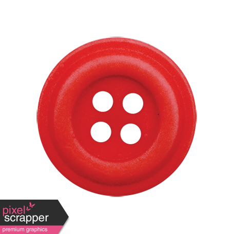 Let's Get Festive - Red 4-Hole Button