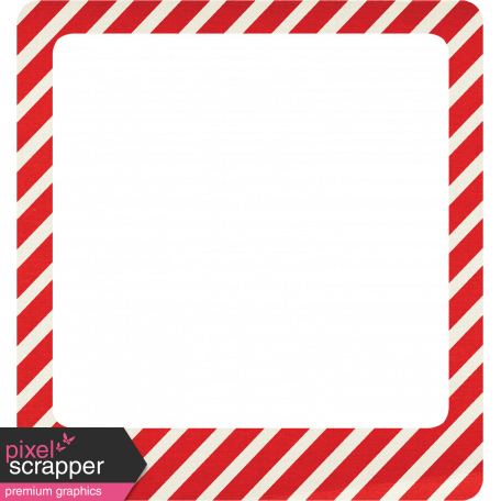 Let's Get Festive - Red Striped Frame