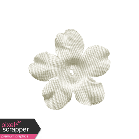 Let's Get Festive - White Silk Flower