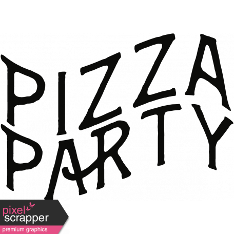 Pizza Party Word Art