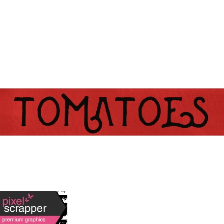 Tomatoes Word Strip