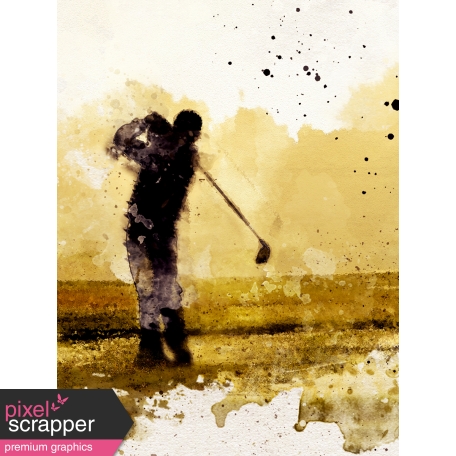 Golfer 3x4 Card